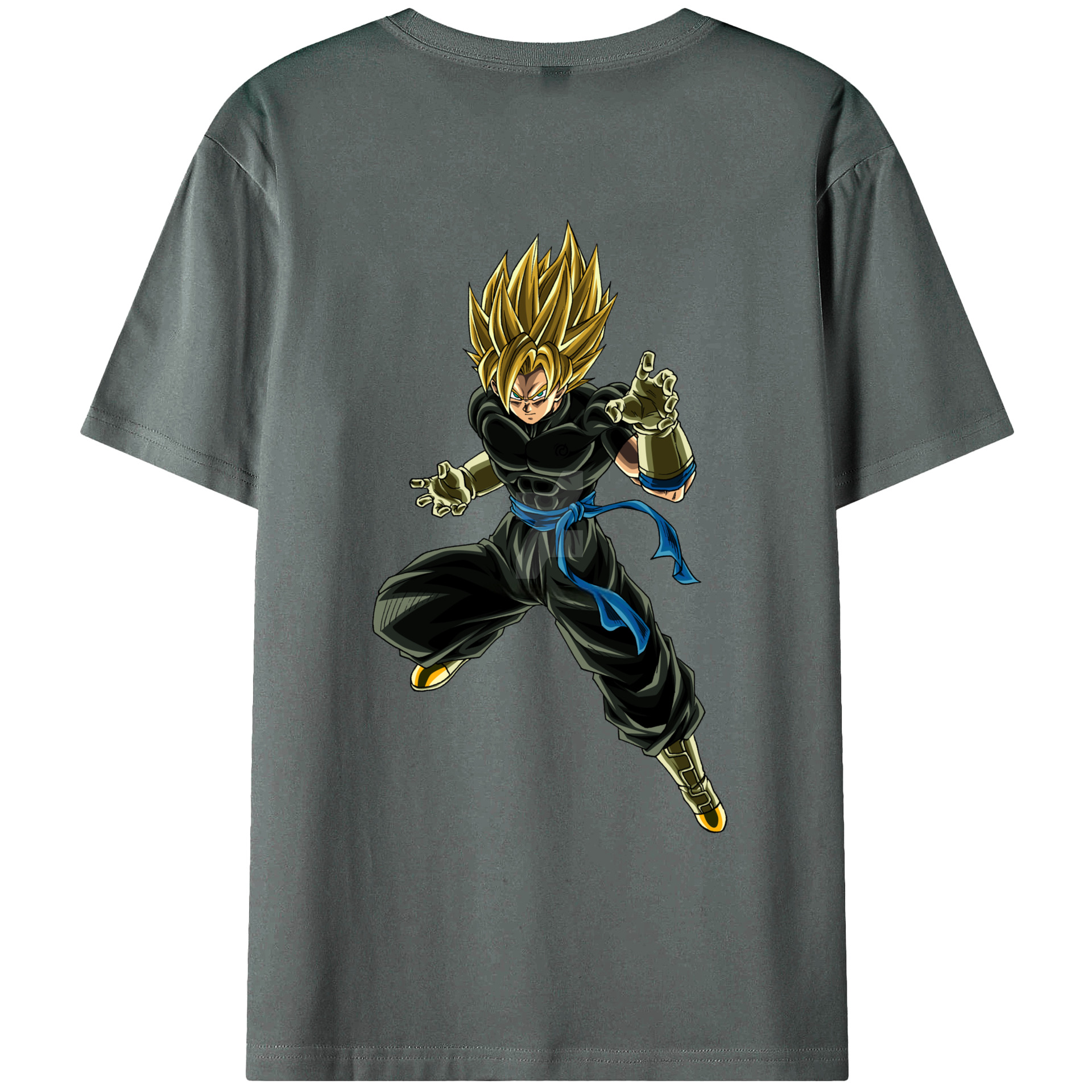 （画像用） ドラゴンボール ベジット DRAGON BALL Vegetto 綿100％ メンズ半袖Tシャツ（バックプリント） 通気性